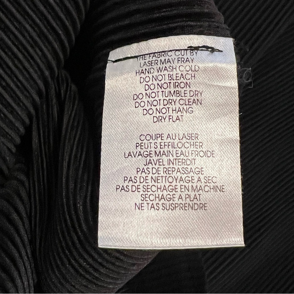 Alquema High Rise Wide Leg Micro Pleated Palazzo Trouser Pants Black Australia S - Picture 15 of 15